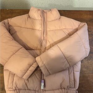 Evsie Light Pink Puffer Jacket